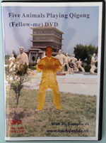 Five Animals Playing Qigong  DVDs Image